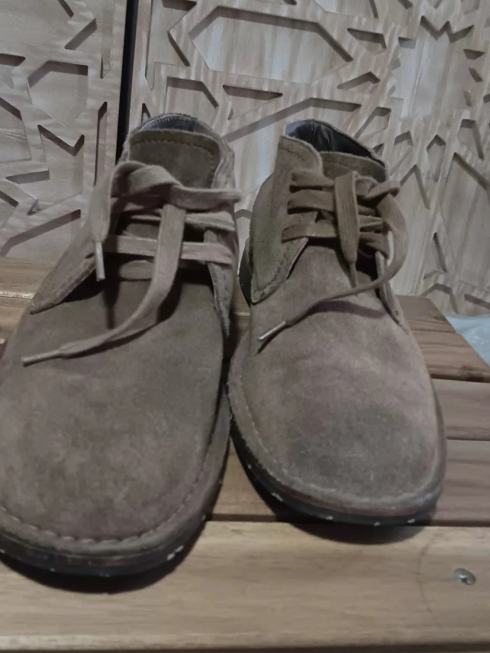 Boots Men's Suede Chukka Boots in Taupe